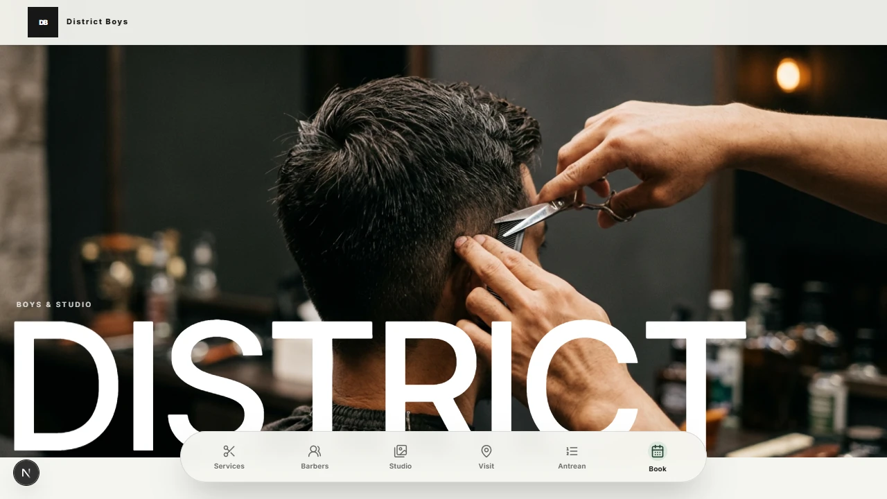 Screenshot asli storefront District Boys